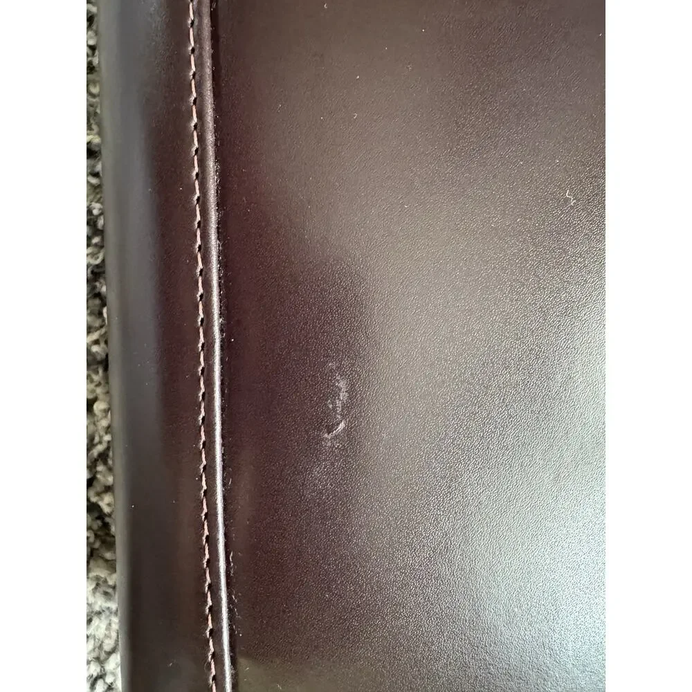 Franklin Covey Day One Zip Planner Binder W/ Handles Brown Pink Purse Organizer